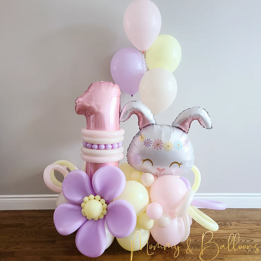 "Bunny" Number Balloon Bouquet