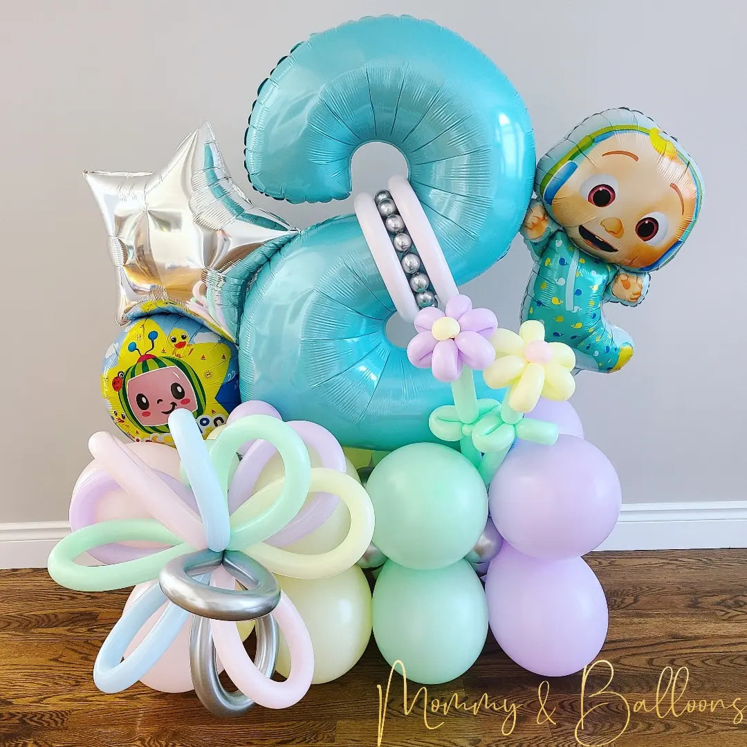 JJ Number Balloon Bouquet
