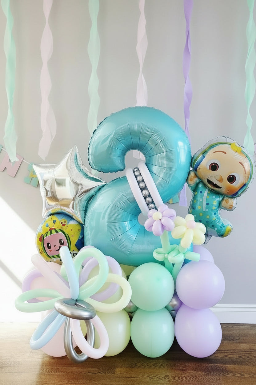 JJ Number Balloon Bouquet