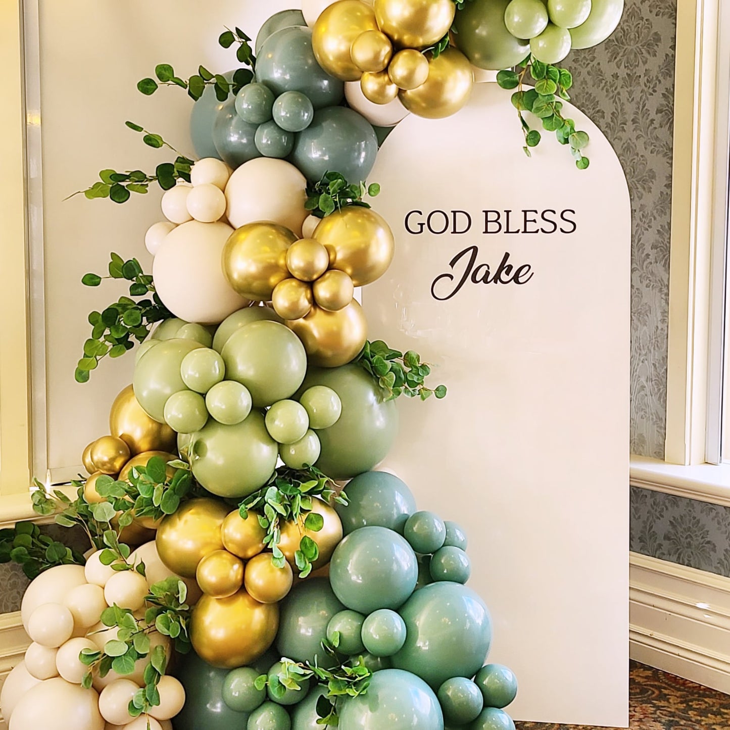 "God Bless Jake" Balloon Decor Package