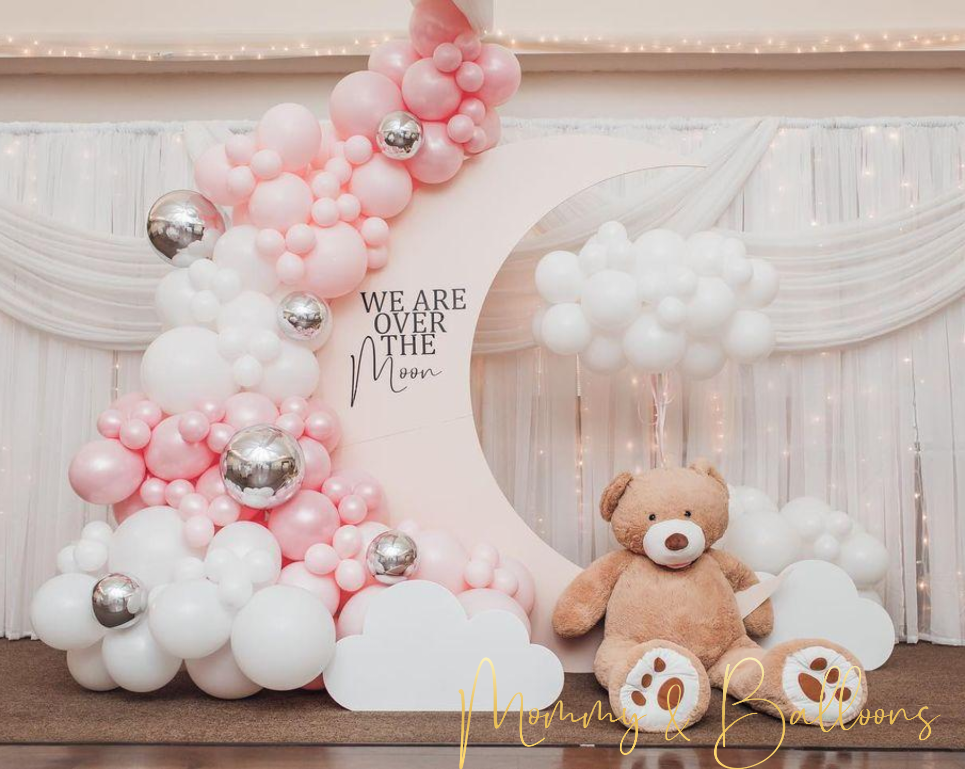  We Are Over The Moon Baby Shower Decorations for Girls
