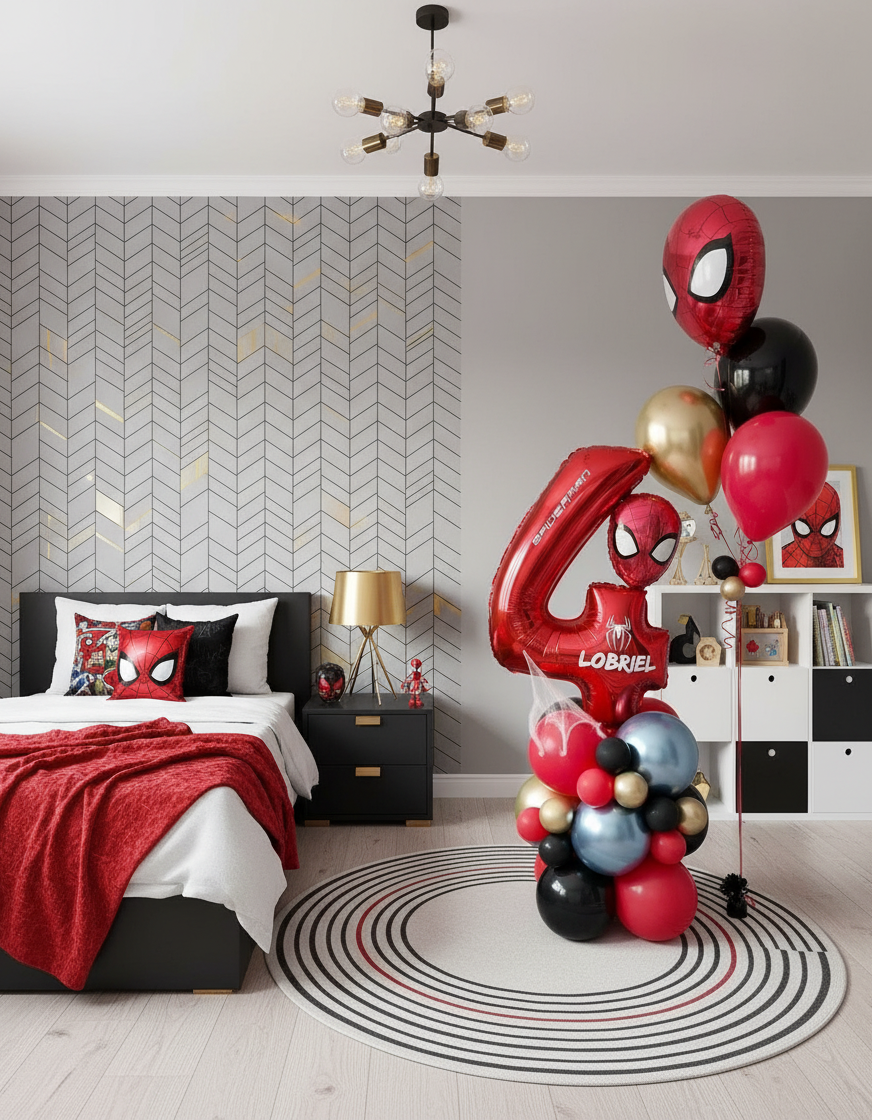 "Spiderman" Balloons Bouquet