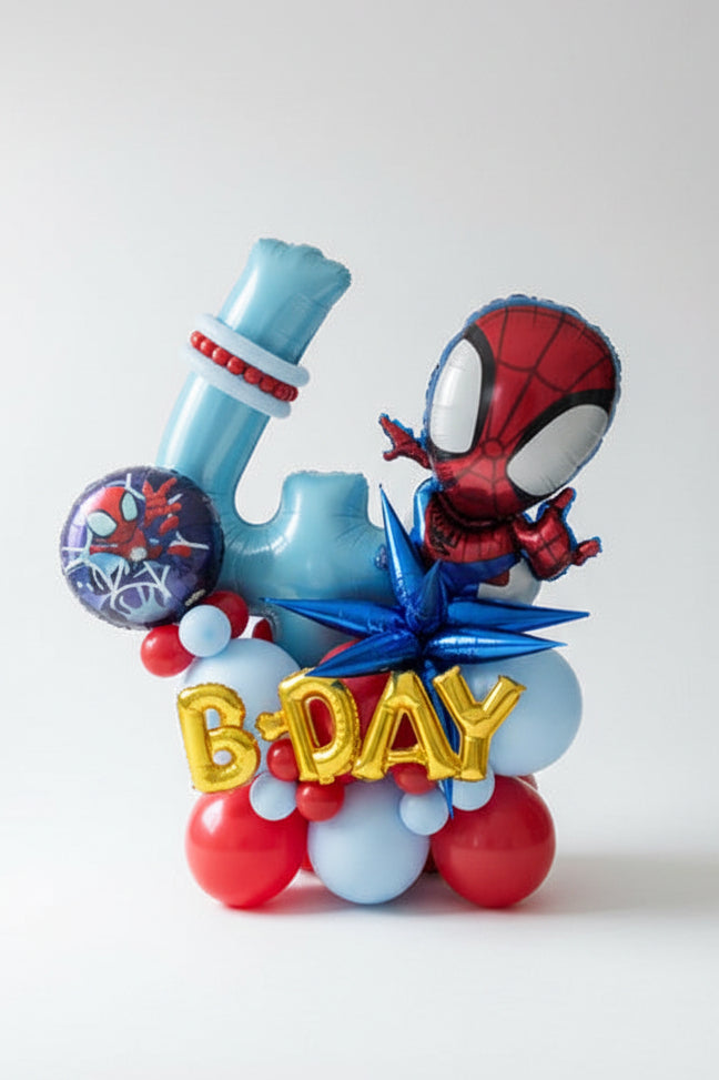 Spidey Birthday Balloon Bouquet