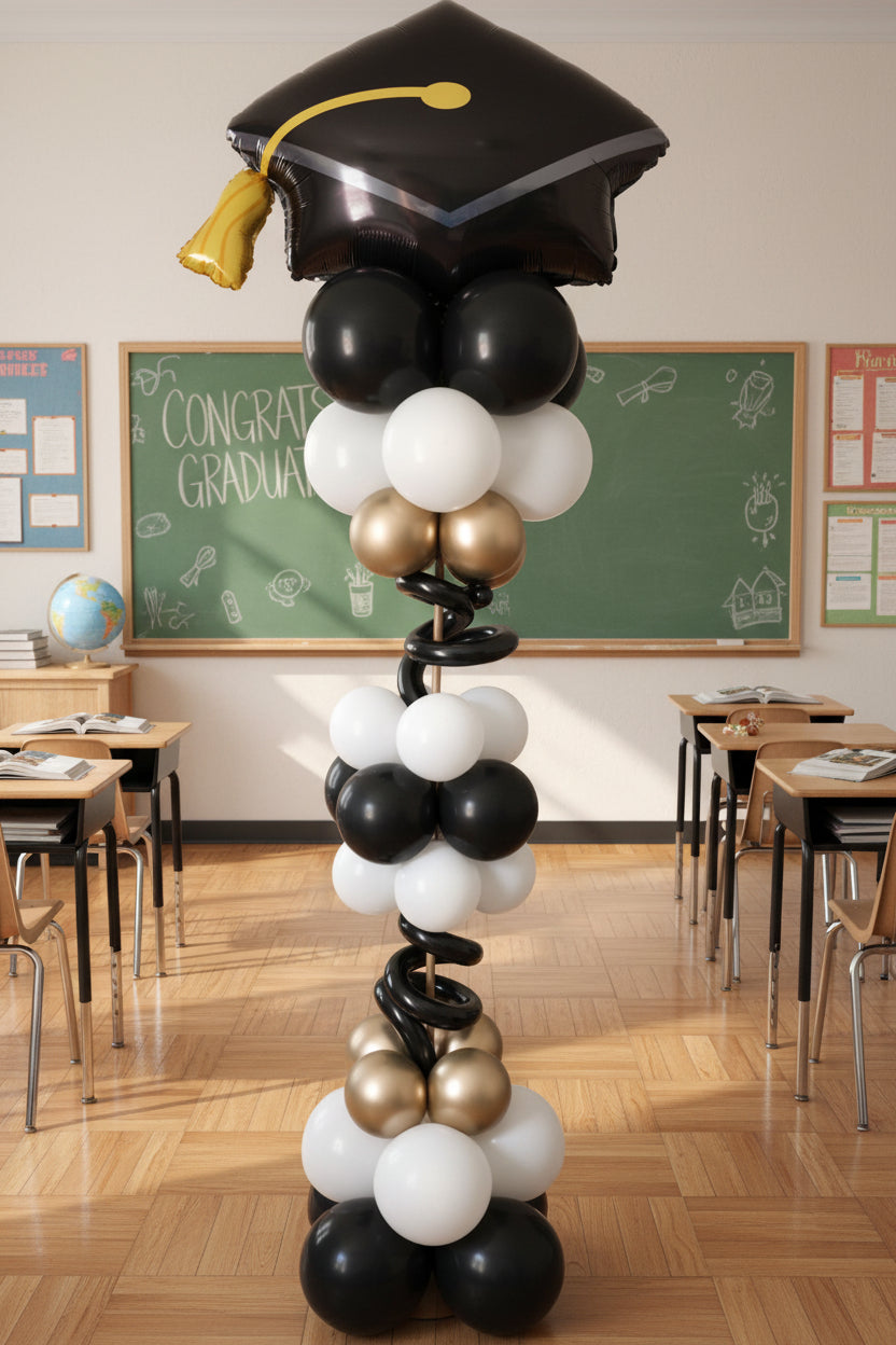 Graduation Balloon Tower
