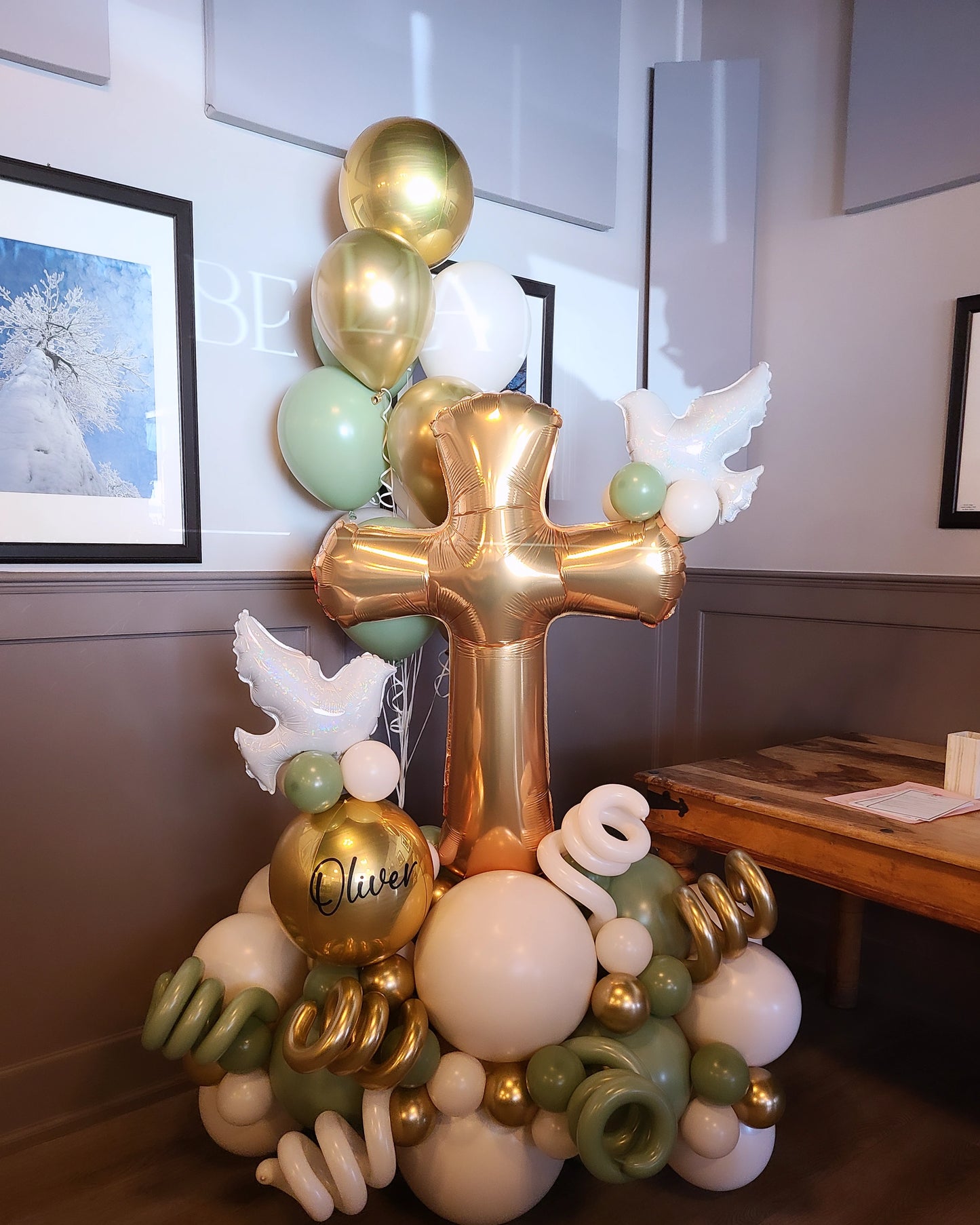 "First Communion" Balloon Bouquet