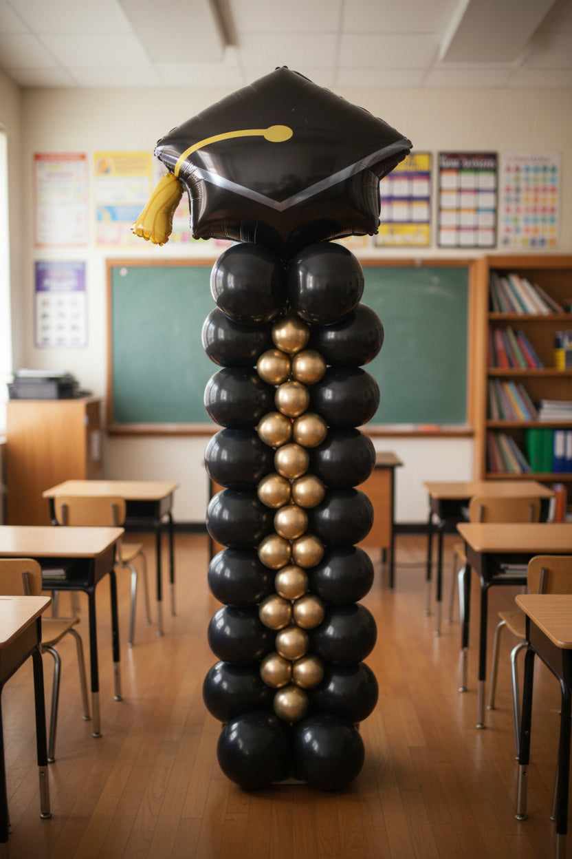 Graduation Balloon Tower