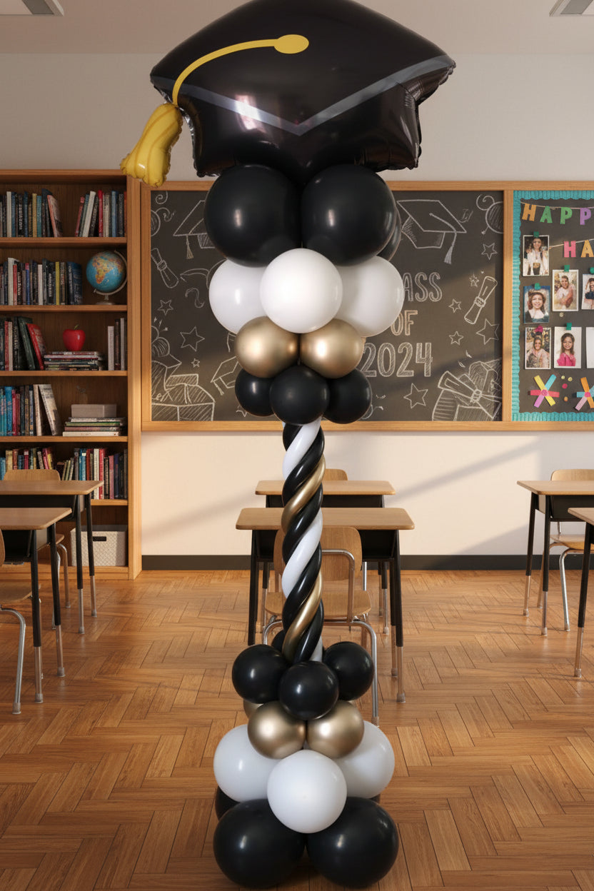 Graduation Balloon Tower