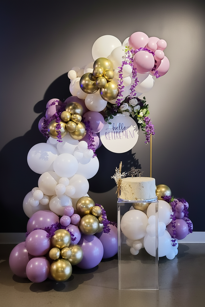 Spring Lilac Balloon Garland To Go