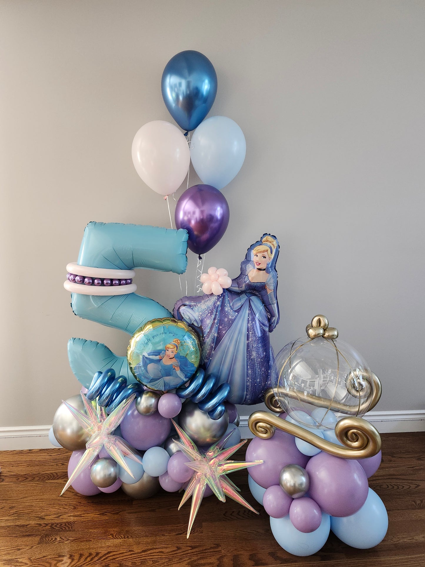 Cinderella Princess Birthday Balloon Bouquet