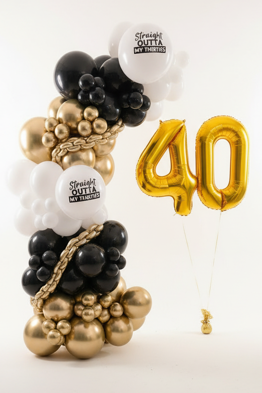 40 Birthday Balloon Garland To Go