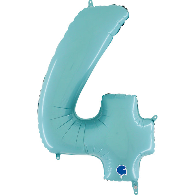Foil Number Balloon 26" Pastel Blue