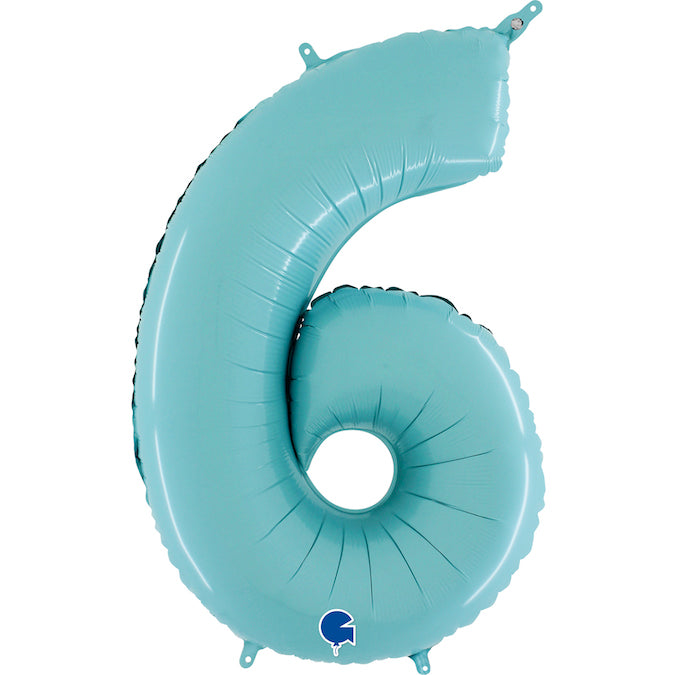 Foil Number Balloon 26" Pastel Blue