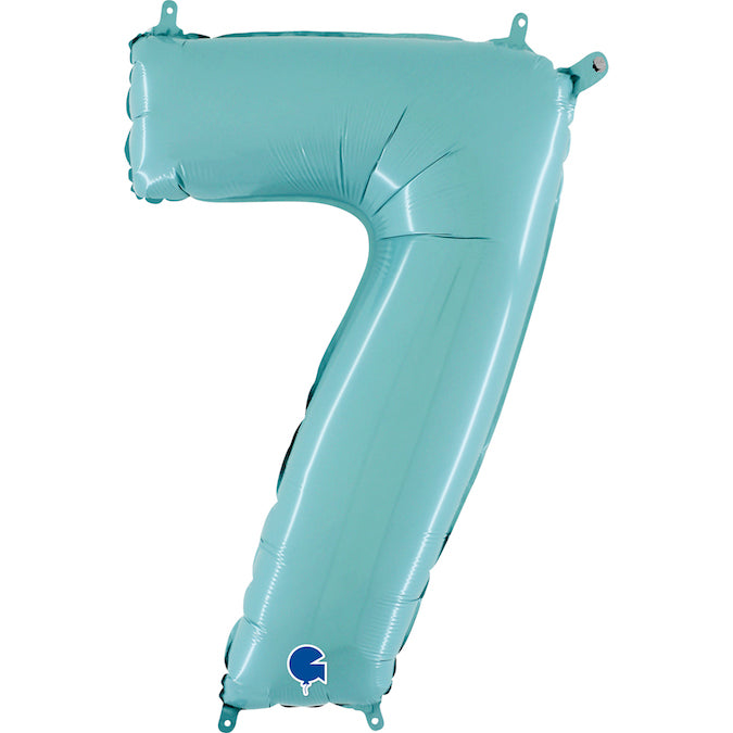 Foil Number Balloon 26" Pastel Blue