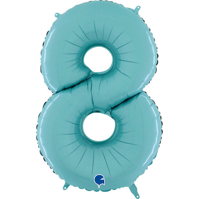Foil Number Balloon 26" Pastel Blue