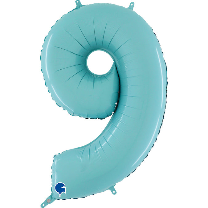 Foil Number Balloon 26" Pastel Blue