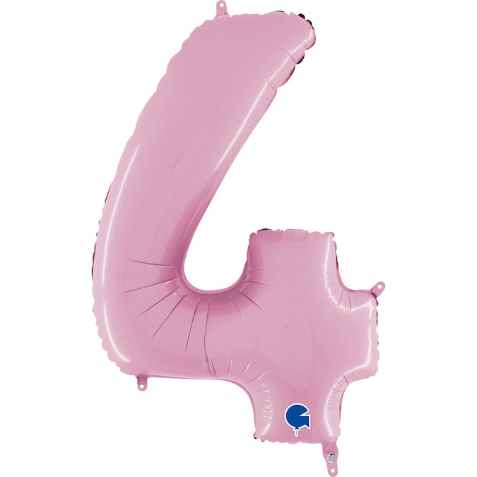 Foil Number Balloon 26" Pastel Pink