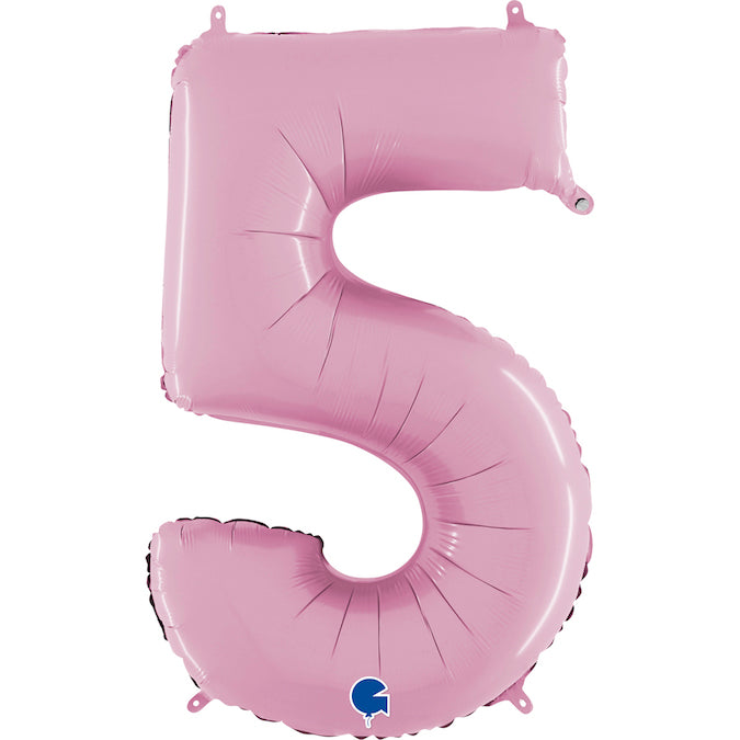 Foil Number Balloon 26" Pastel Pink