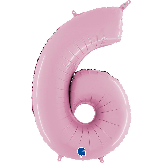 Foil Number Balloon 26" Pastel Pink