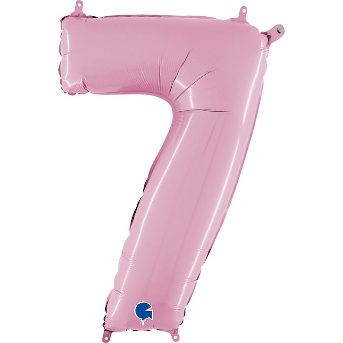 Foil Number Balloon 26" Pastel Pink
