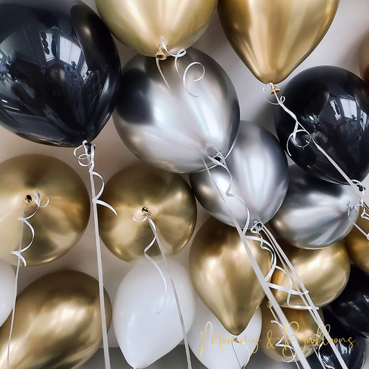 "Chrome" Helium Balloons