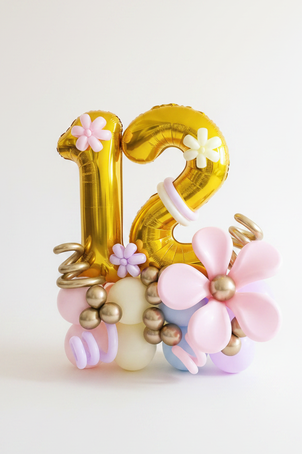 Birthday Number Balloon bouquet