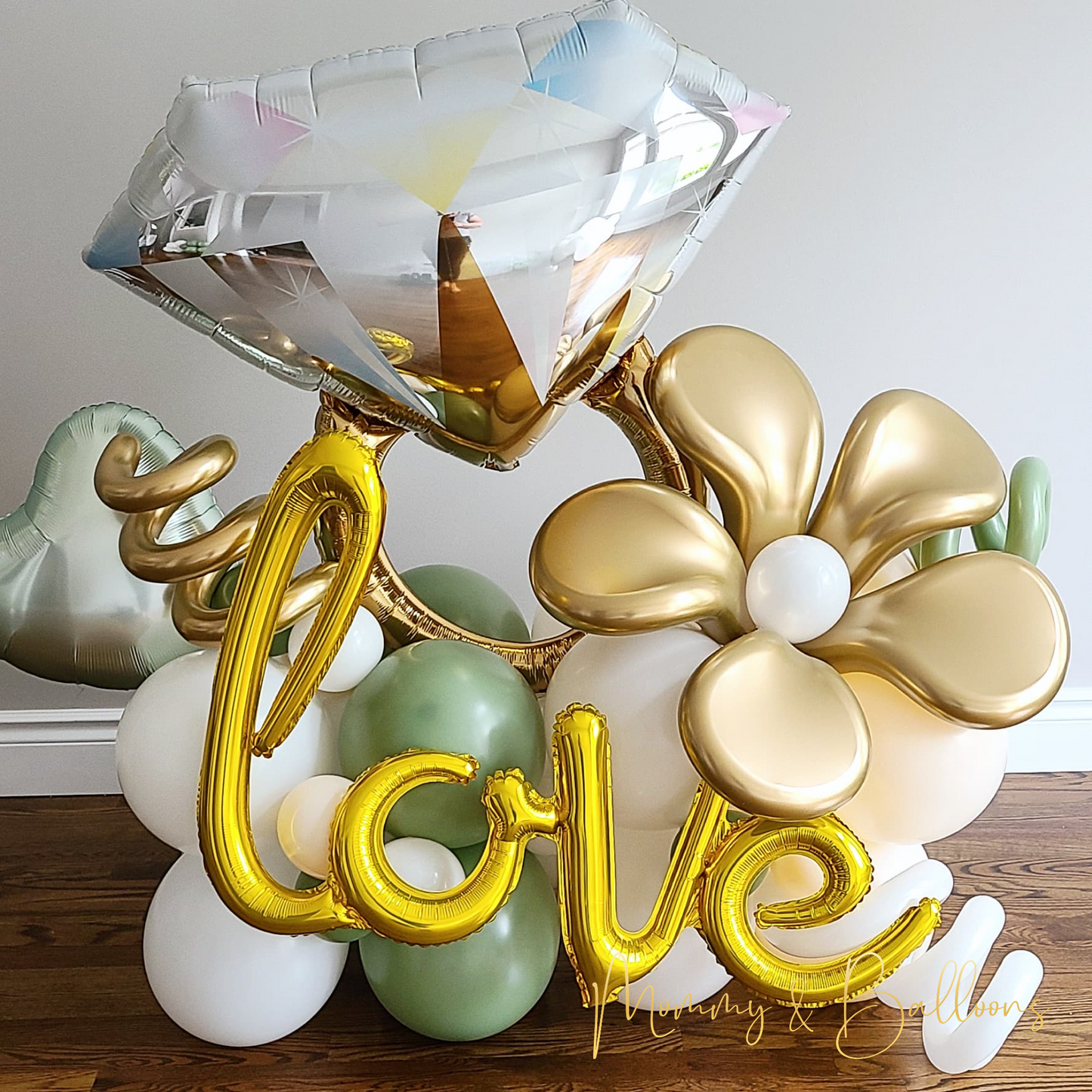 "She said Yes" Balloon Bouquet