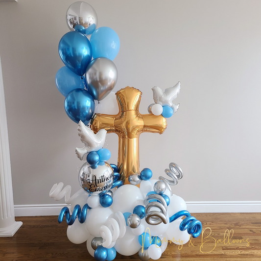 "First Communion" Balloon Bouquet