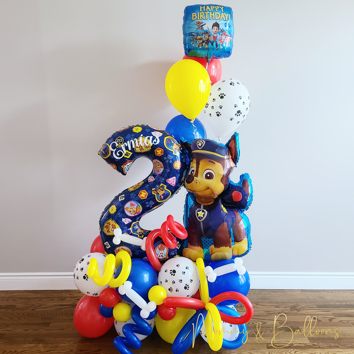 "Paw Patrol" Number Balloon Bouquet