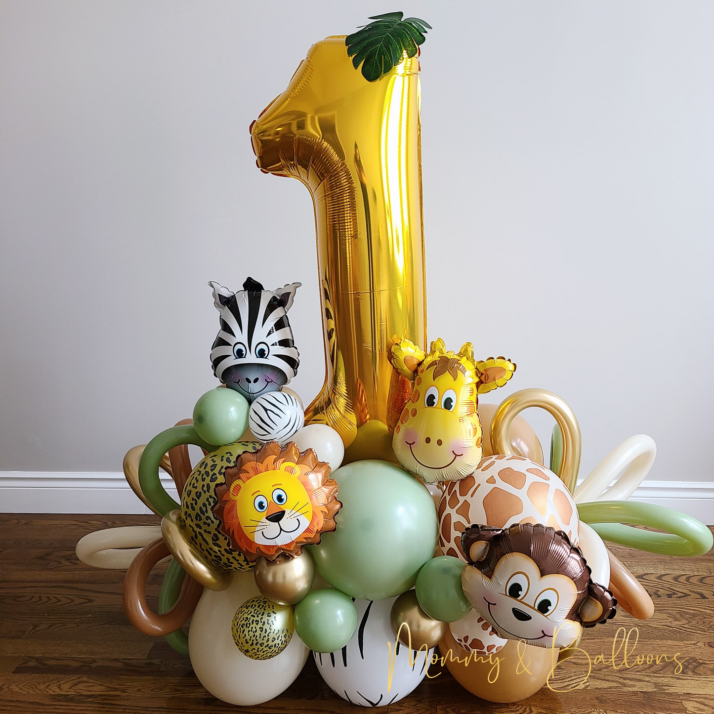 "Safari" Number Balloon Bouquet