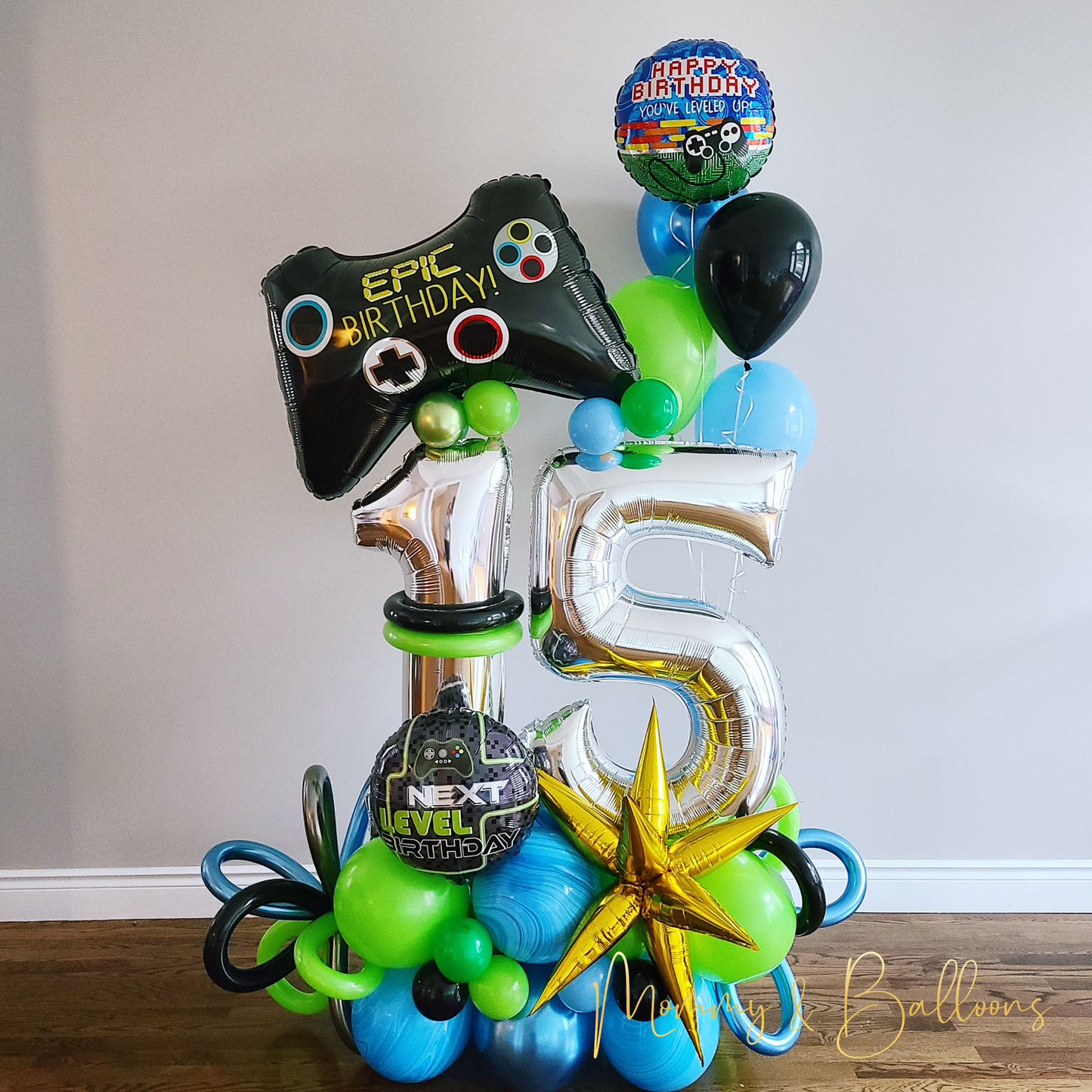 "Epic Birthday" Number Balloon Bouquet