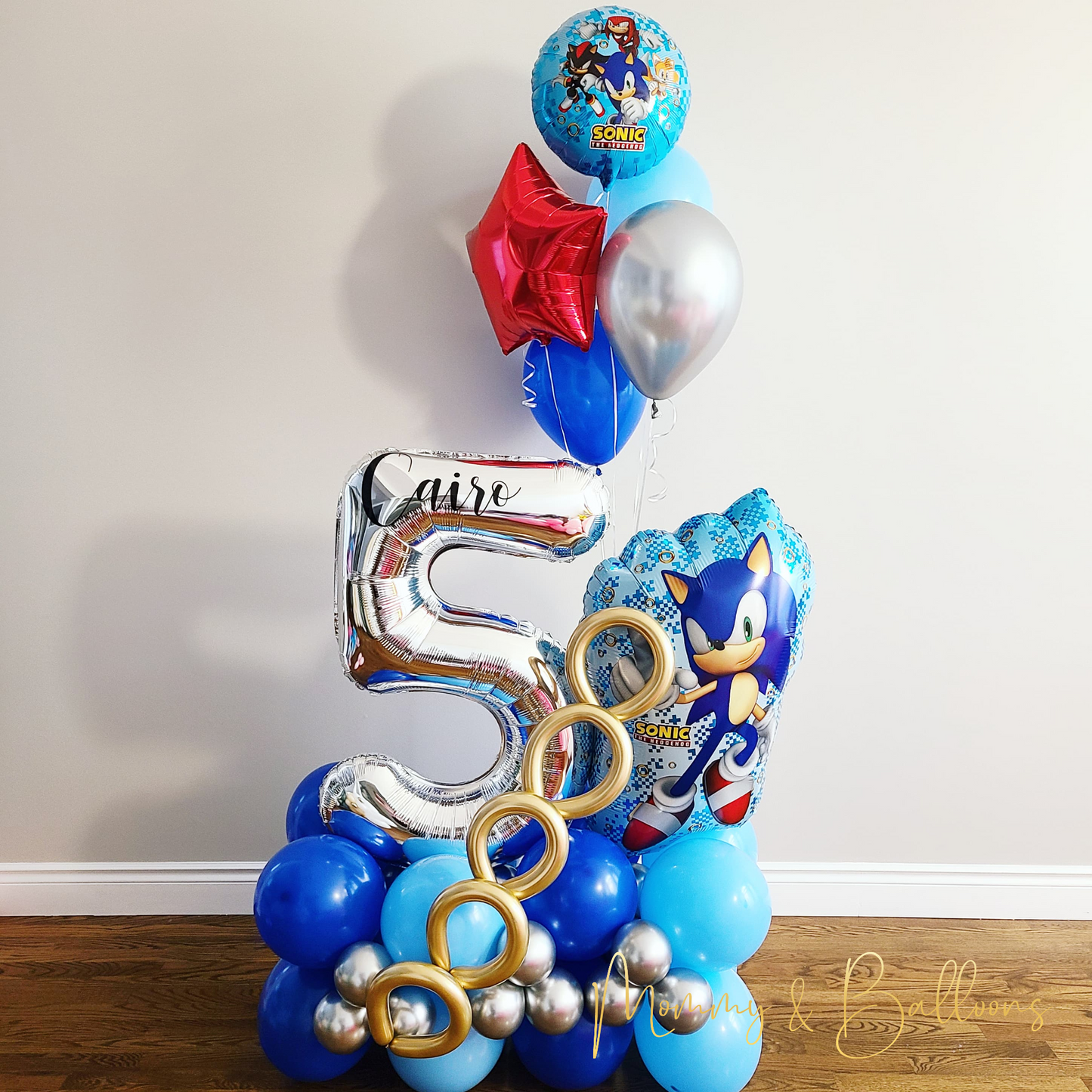 "Sonic" Number Balloon Bouquet