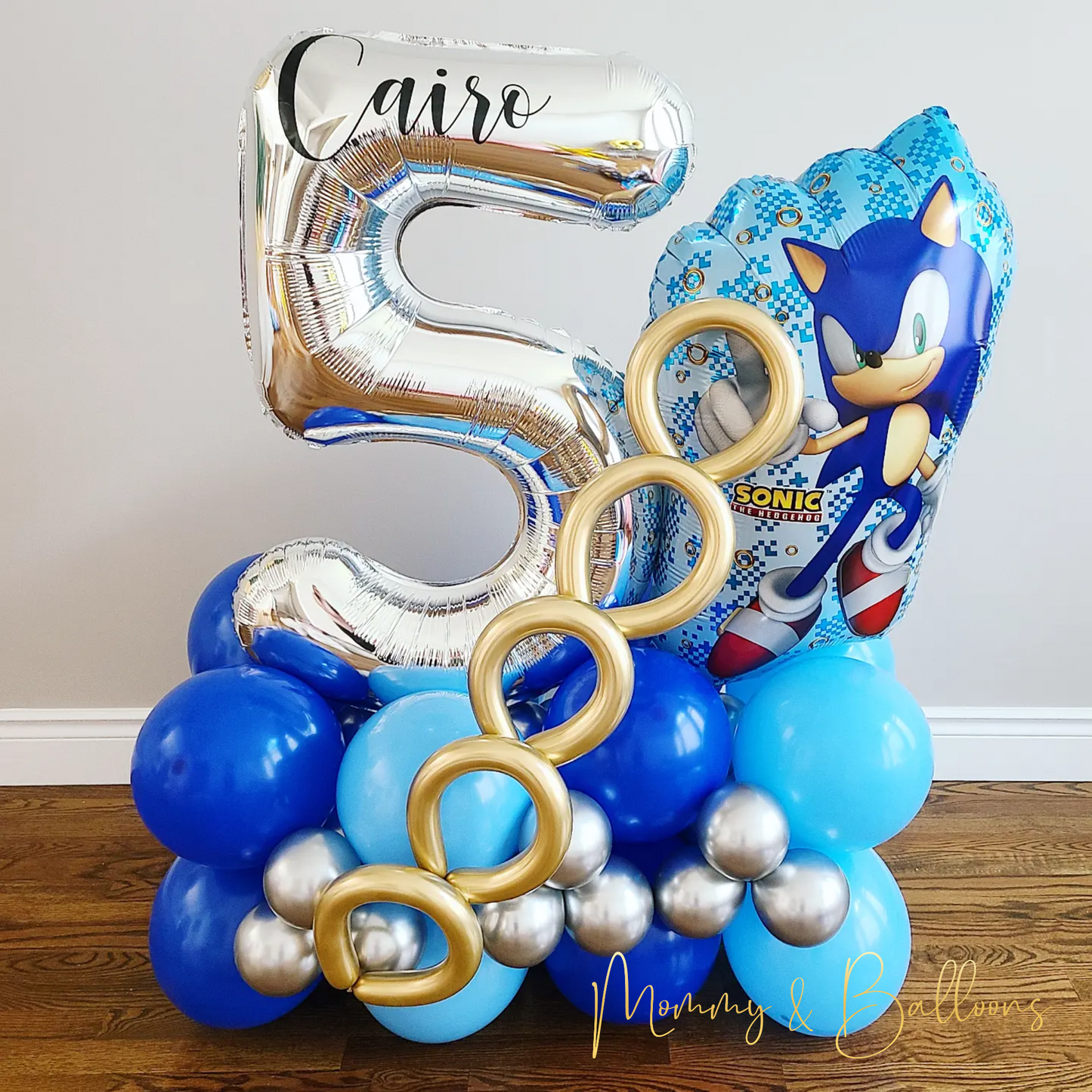 "Sonic" Number Balloon Bouquet