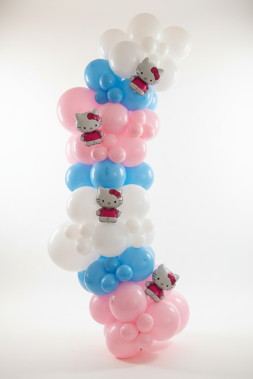 "Hello Kitty" Balloon Garland To Go