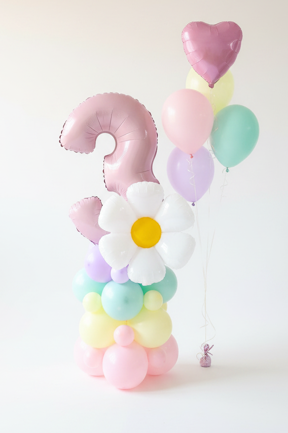 Daisy Birthday Number Balloon Bouquet