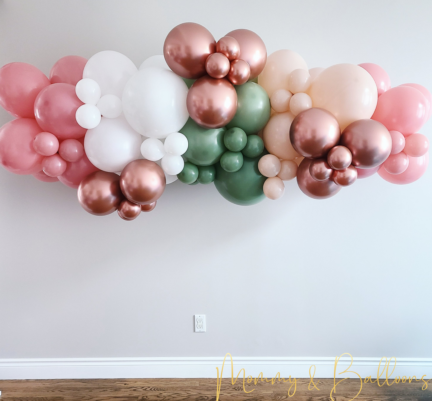 "Rosewood" Balloon Garland to Go 6 feet