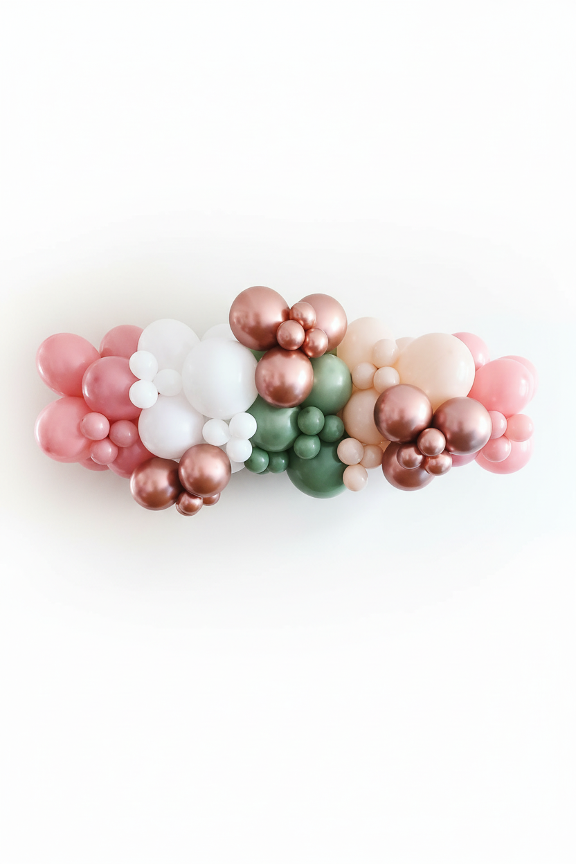 "Rosewood" Balloon Garland to Go 6 feet