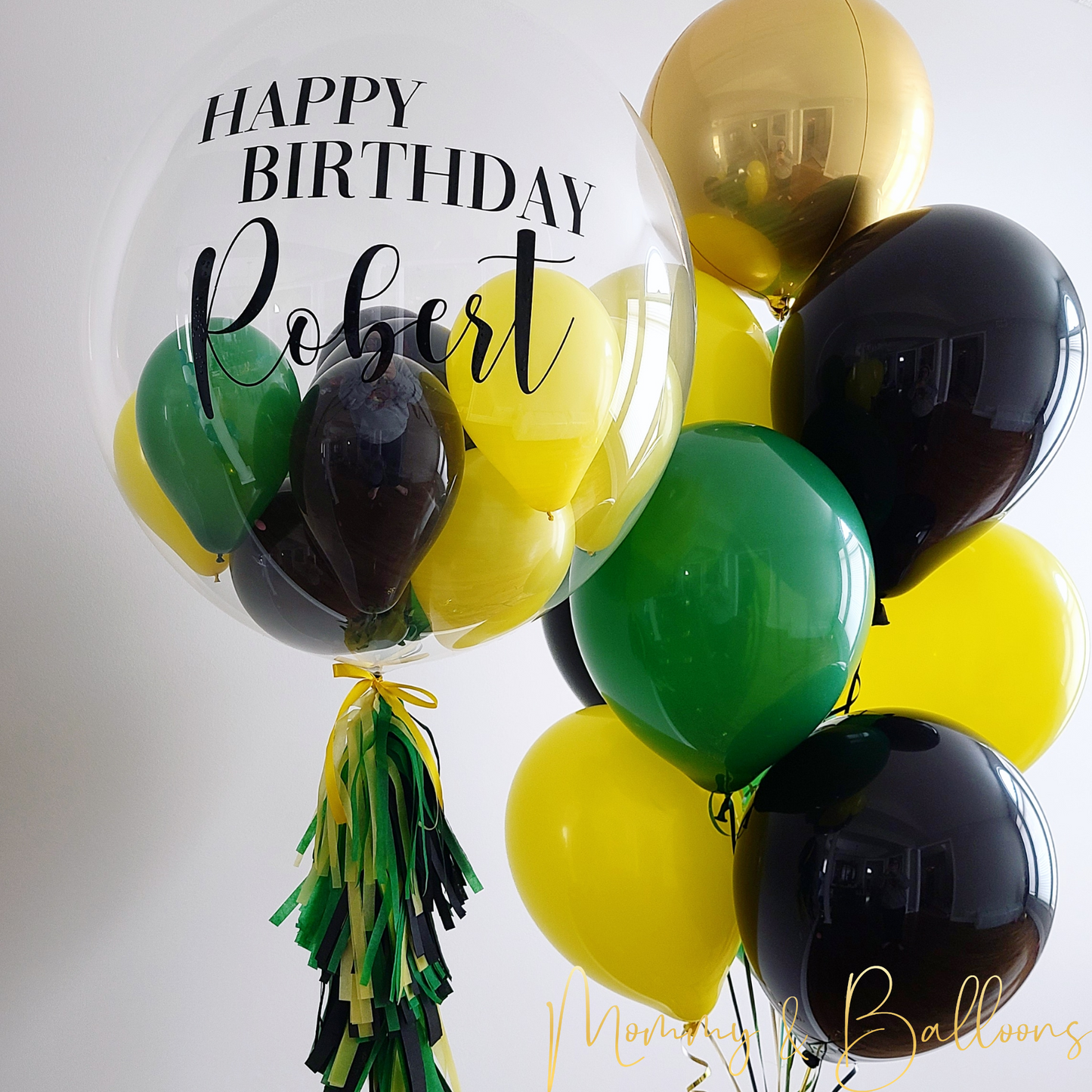 Custom Bubble Helium Balloon Set