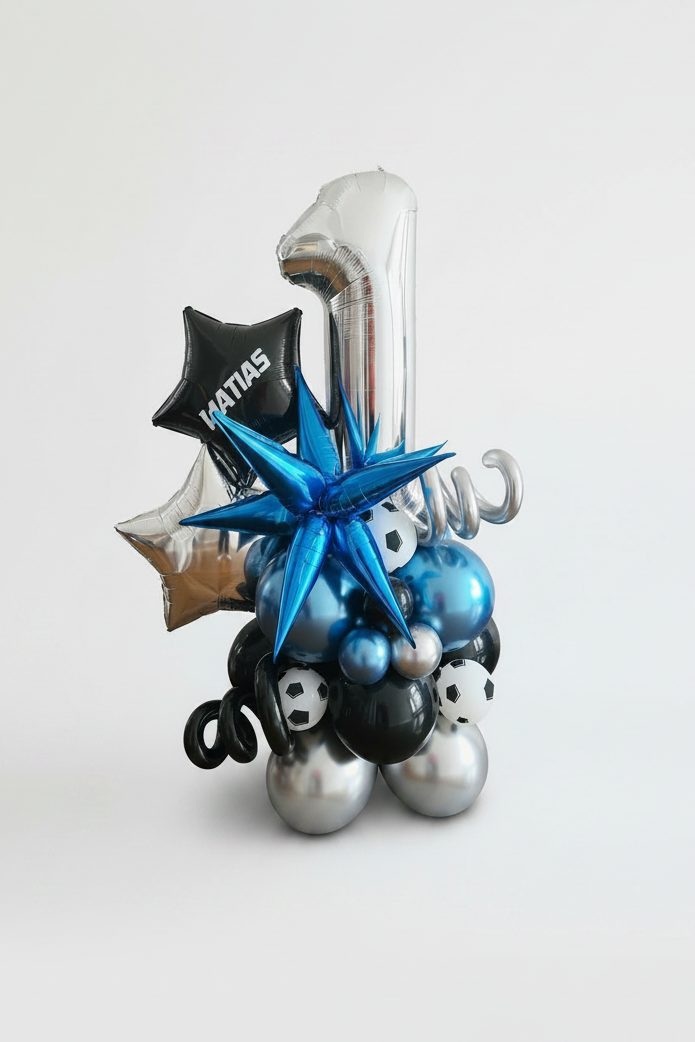 Soccer Balloons Bouquet