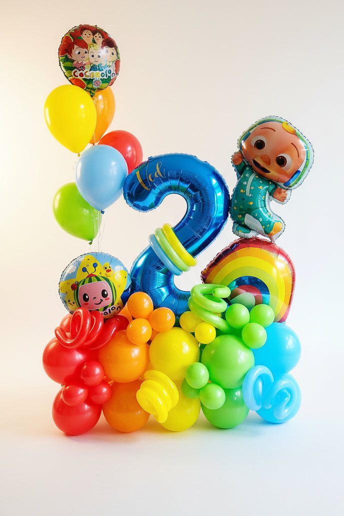 JJ Birthday Number Balloon Bouquet