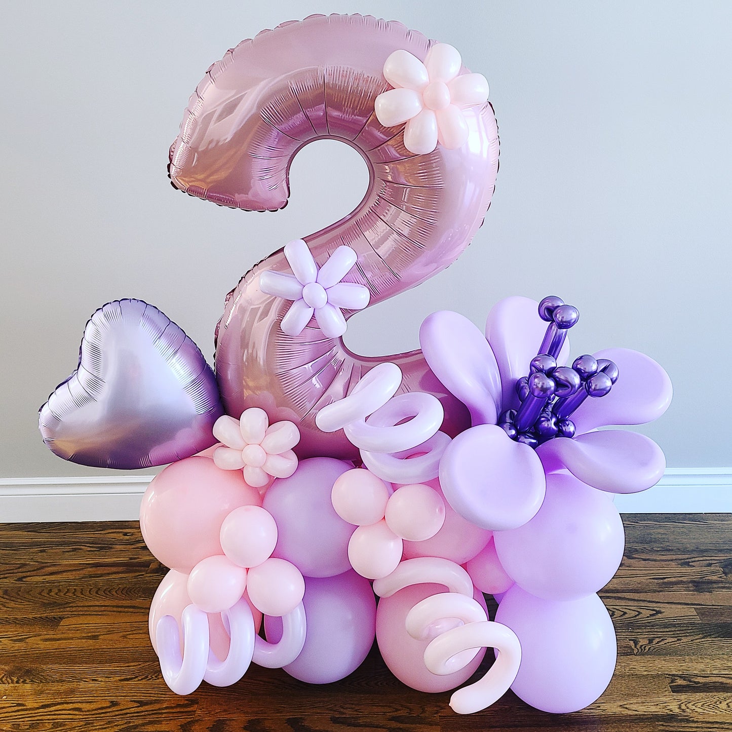 "Happy Birthday" Number Balloon Bouquet