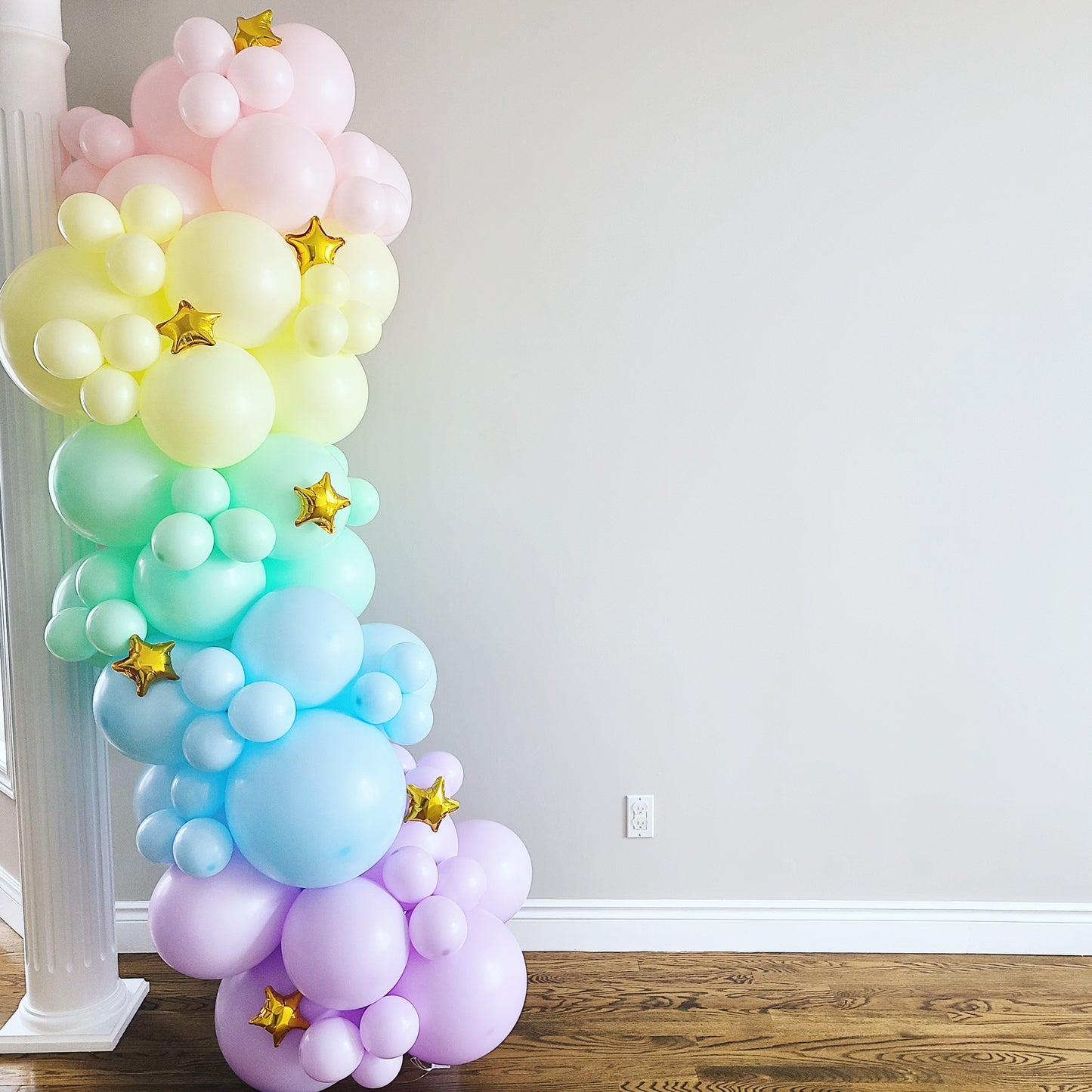 "Rainbow" 6 feet Balloon Garland to Go