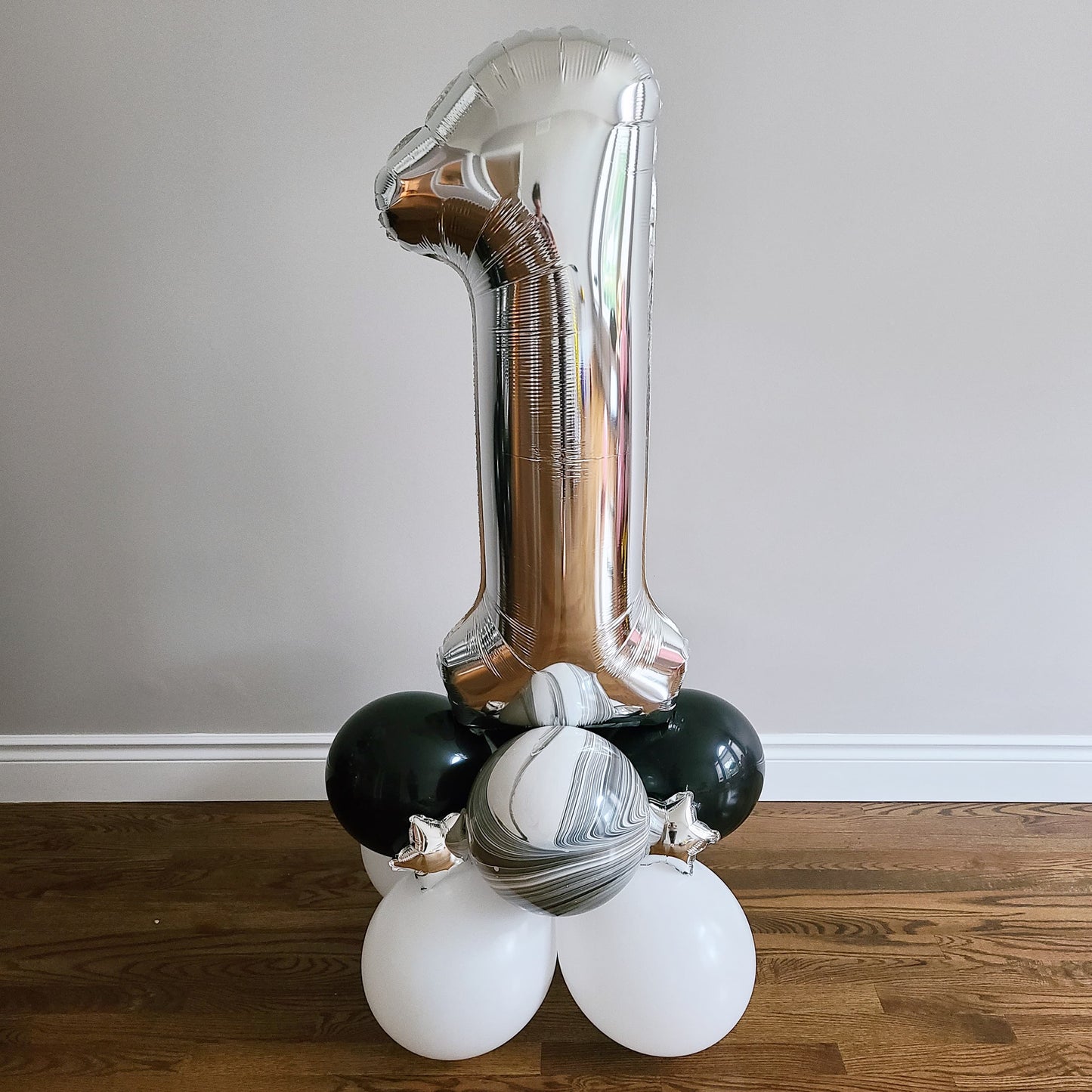 "Space" Number Balloon Cluster (Mini Balloon Bouquet)