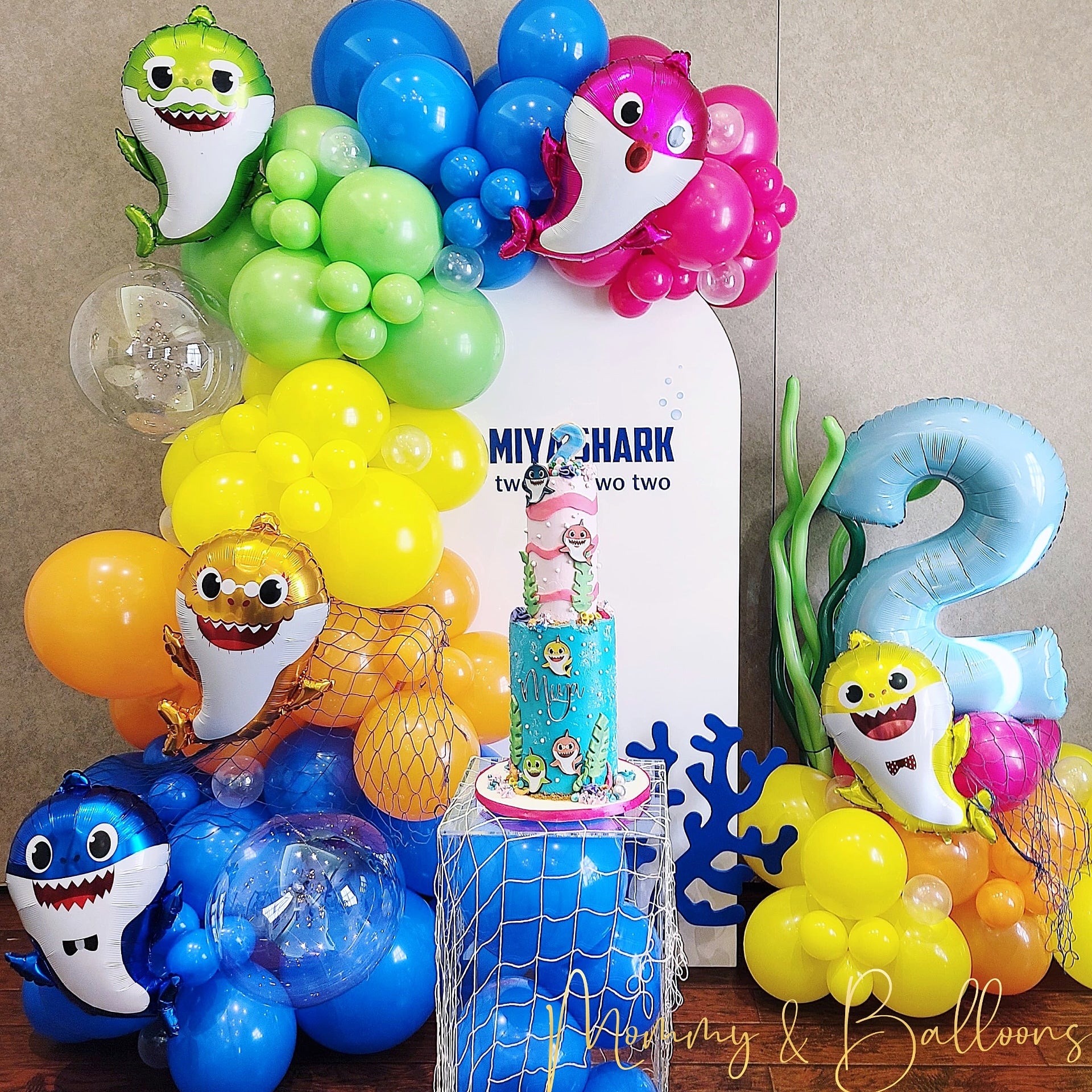 Baby Shark Balloon Decor Package – Mommy and Balloons