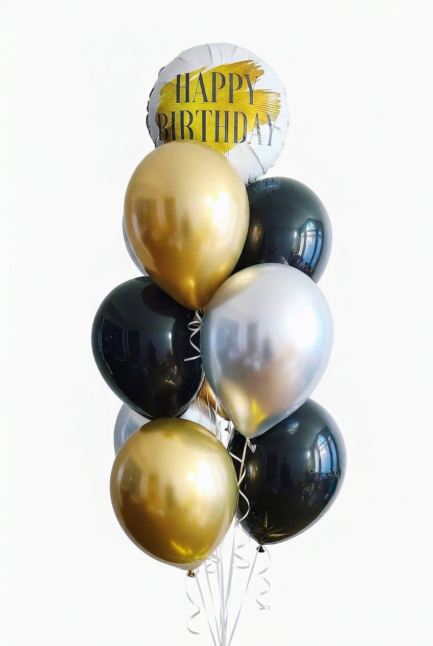 "Happy Birthday" Helium Bunch