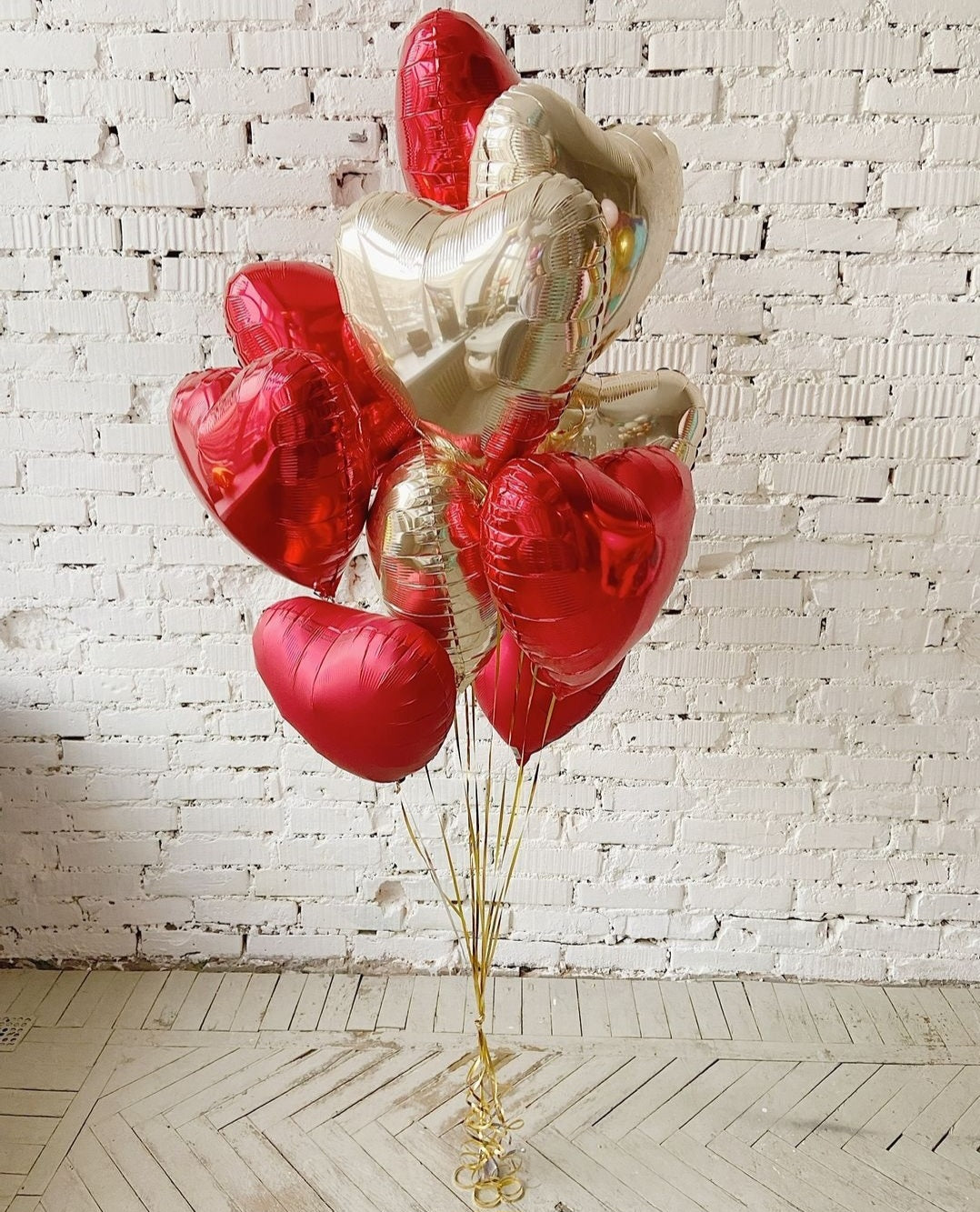 Helium Hearts Bouquet