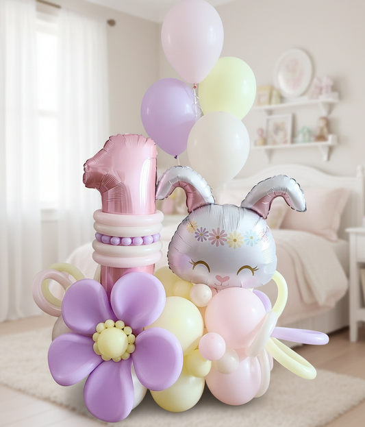 "Bunny" Number Balloon Bouquet