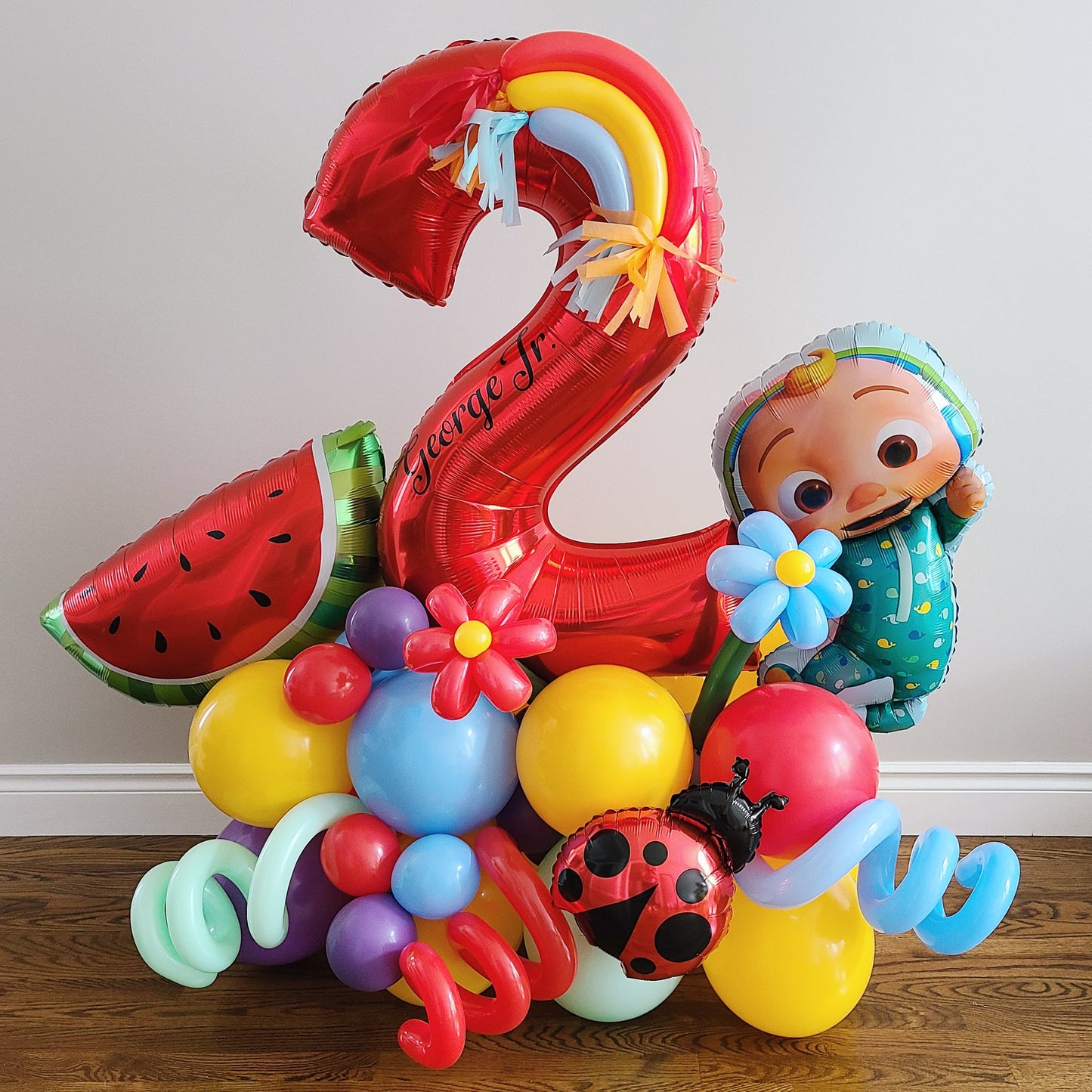 "JJ Happy Birthday" Balloon Bouquet