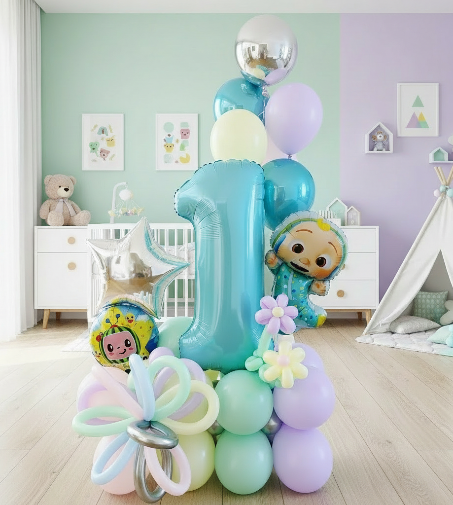 JJ Number Balloon Bouquet