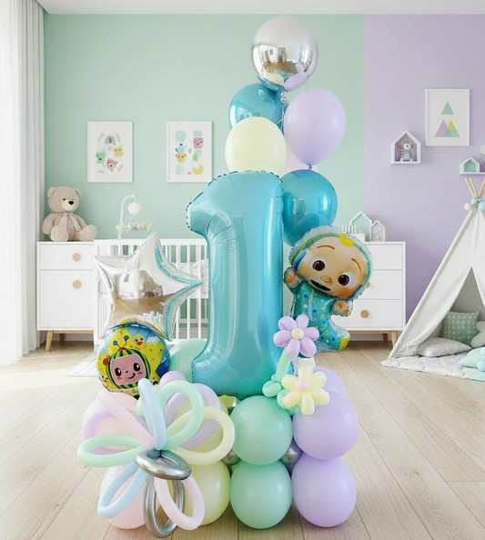 JJ Number Balloon Bouquet