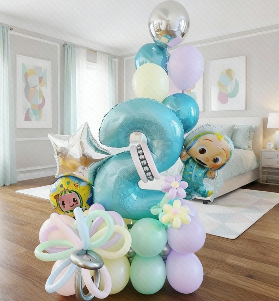 JJ Number Balloon Bouquet